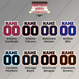Pro Football Personalized Current Name and Number Magnets (A-K) (Enter Your Name and Number) Page 1