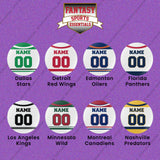 Pro Hockey Personalized Current Away Jersey Button Pins (A-N) (Enter Your Name and Number) Page 2