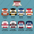 Pro Hockey Personalized Current Away Jersey Car Decals (A-N) (Enter Your Name and Number) Page 1