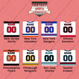 Pro Hockey Personalized Current Away Jersey Wall Art Prints (N-W) (Enter Your Name and Number) Page 1