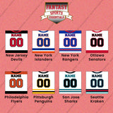 Pro Hockey Personalized Current Away Jersey Wall Art Prints (N-W) (Enter Your Name and Number) Page 1