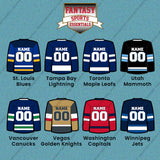 Pro Hockey Personalized Current Home Jersey Car Decals (N-W) (Enter Your Name and Number) Page 1