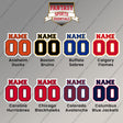 Pro Hockey Personalized Current Name and Number Magnets (A-N) (Enter Your Name and Number) Page 1