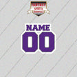 Sacramento Kings Personalized Current Name and Number Glossy Stickers