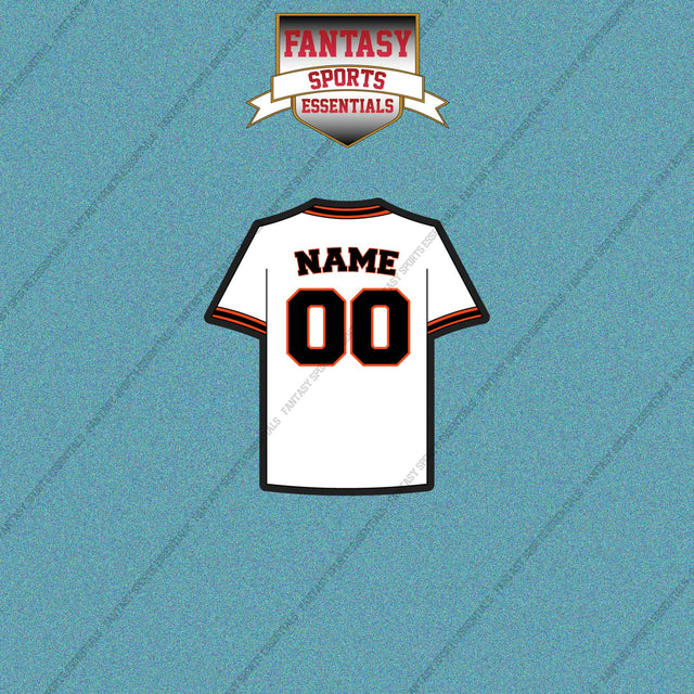 San Francisco Giants Personalized Current Home Jersey Car Decals