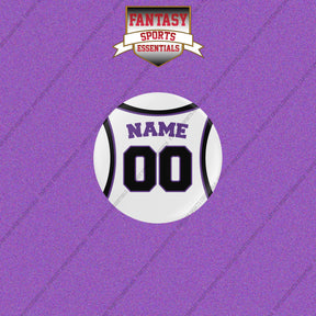 Sacramento Kings Personalized Current Away Jersey Buttons