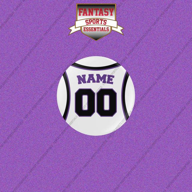 Sacramento Kings Personalized Current Away Jersey Buttons