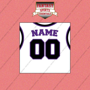 Sacramento Kings Personalized Current Away Jersey Wall Art Prints