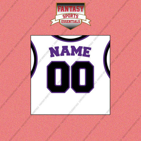 Sacramento Kings Personalized Current Away Jersey Wall Art Prints