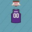 Sacramento Kings Personalized Current Home Jersey Car Decals