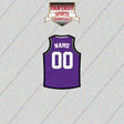 Sacramento Kings Personalized Current Home Jersey Glossy Stickers