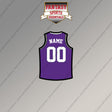 Sacramento Kings Personalized Current Home Jersey Magnets