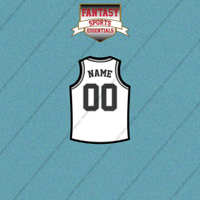 San Antonio Spurs Personalized Current Away Jersey Car Decals