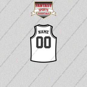 San Antonio Spurs Personalized Current Away Jersey Glossy Stickers