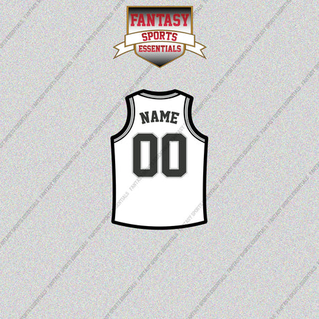 San Antonio Spurs Personalized Current Away Jersey Glossy Stickers