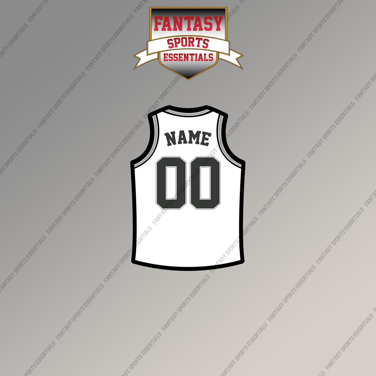 San Antonio Spurs Personalized Current Away Jersey Magnets