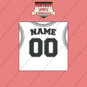 San Antonio Spurs Personalized Current Away Jersey Wall Art Prints