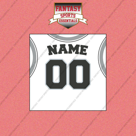 San Antonio Spurs Personalized Current Away Jersey Wall Art Prints