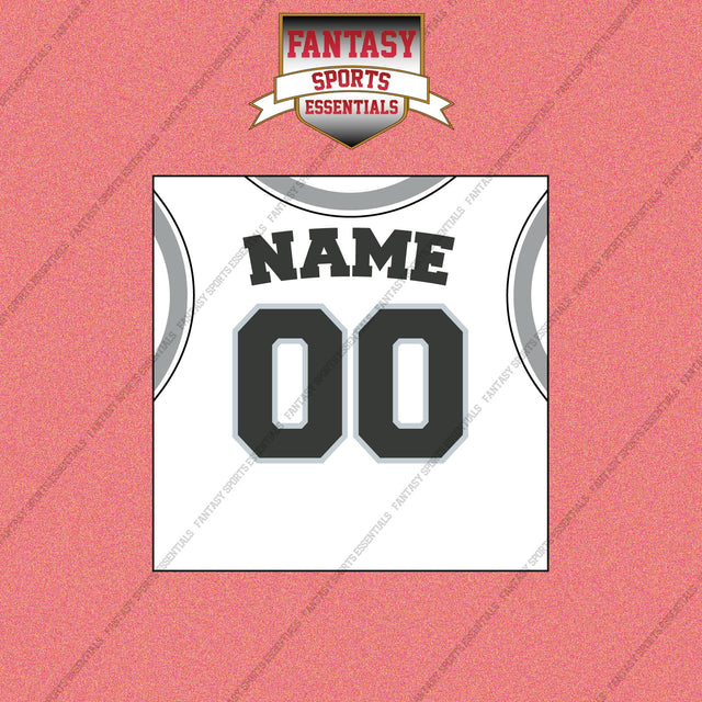 San Antonio Spurs Personalized Current Away Jersey Wall Art Prints