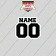 San Antonio Spurs Personalized Current Name and Number Glossy Stickers