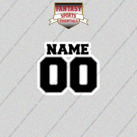 San Antonio Spurs Personalized Current Name and Number Glossy Stickers