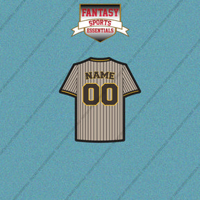 San Diego Padres Personalized Current Away Jersey Car Decals
