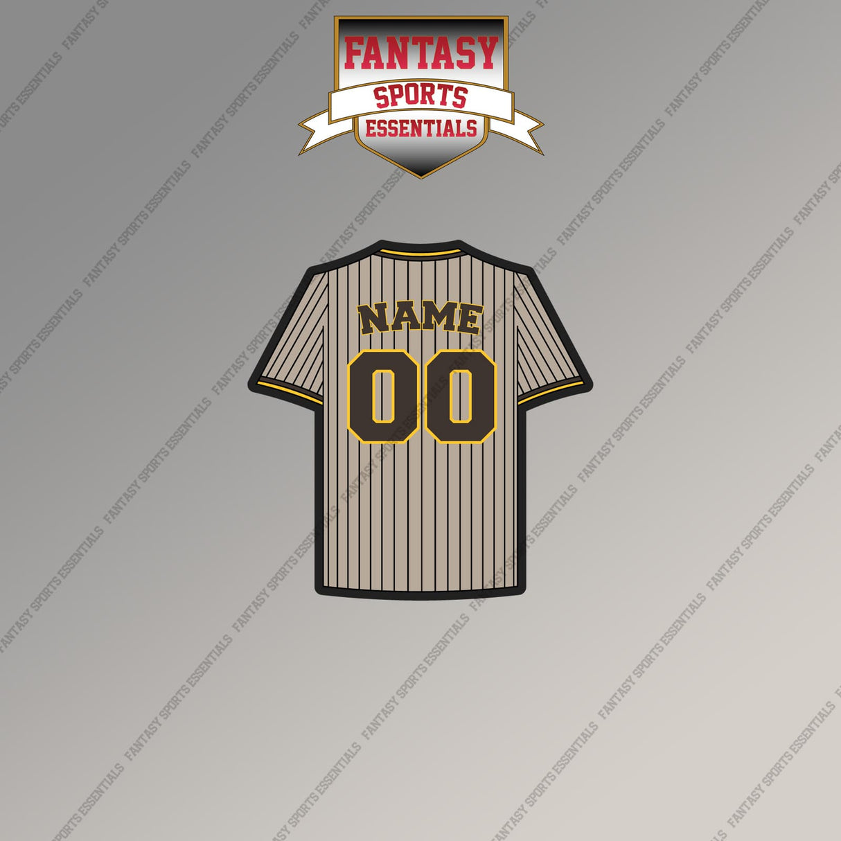 San Diego Padres Personalized Current Away Jersey Magnets