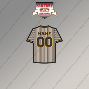 San Diego Padres Personalized Current Away Jersey Magnets