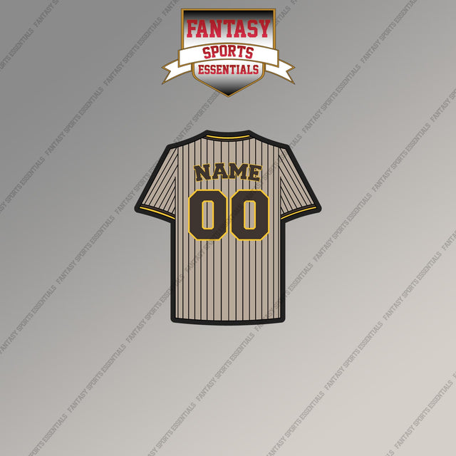 San Diego Padres Personalized Current Away Jersey Magnets