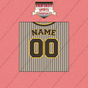 San Diego Padres Personalized Current Away Jersey Wall Art Prints