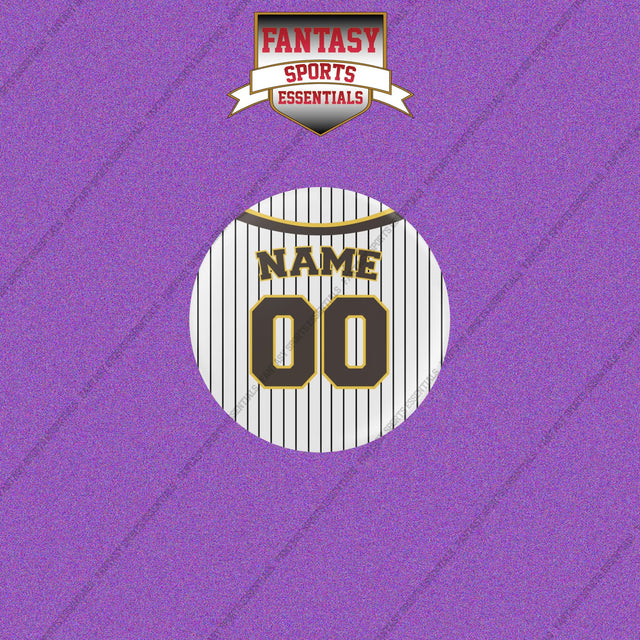 San Diego Padres Personalized Current Home Jersey Buttons