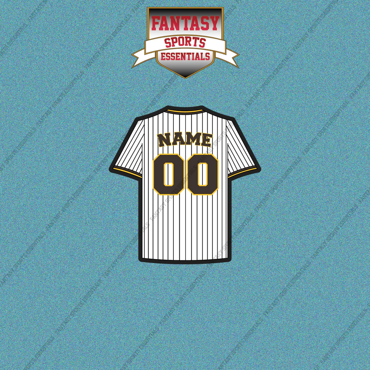 San Diego Padres Personalized Current Home Jersey Car Decals