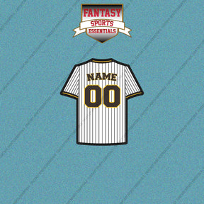 San Diego Padres Personalized Current Home Jersey Car Decals