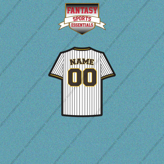 San Diego Padres Personalized Current Home Jersey Car Decals