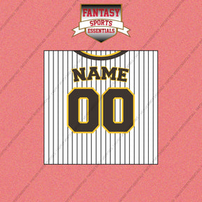 San Diego Padres Personalized Current Home Jersey Wall Art Prints