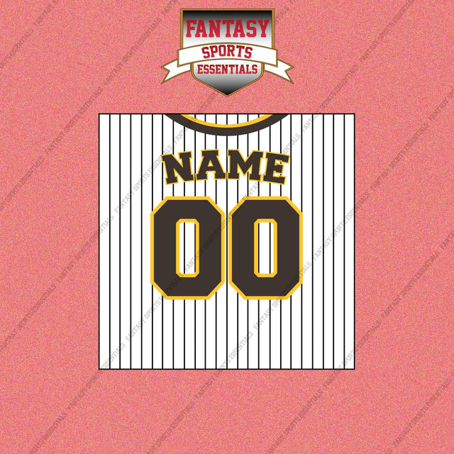 San Diego Padres Personalized Current Home Jersey Wall Art Prints