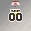 San Diego Padres Personalized Current Name and Number Magnets