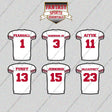 San Francisco 49ers 2025 Away Jersey Glossy Stickers (Choose Your Player) Page 1