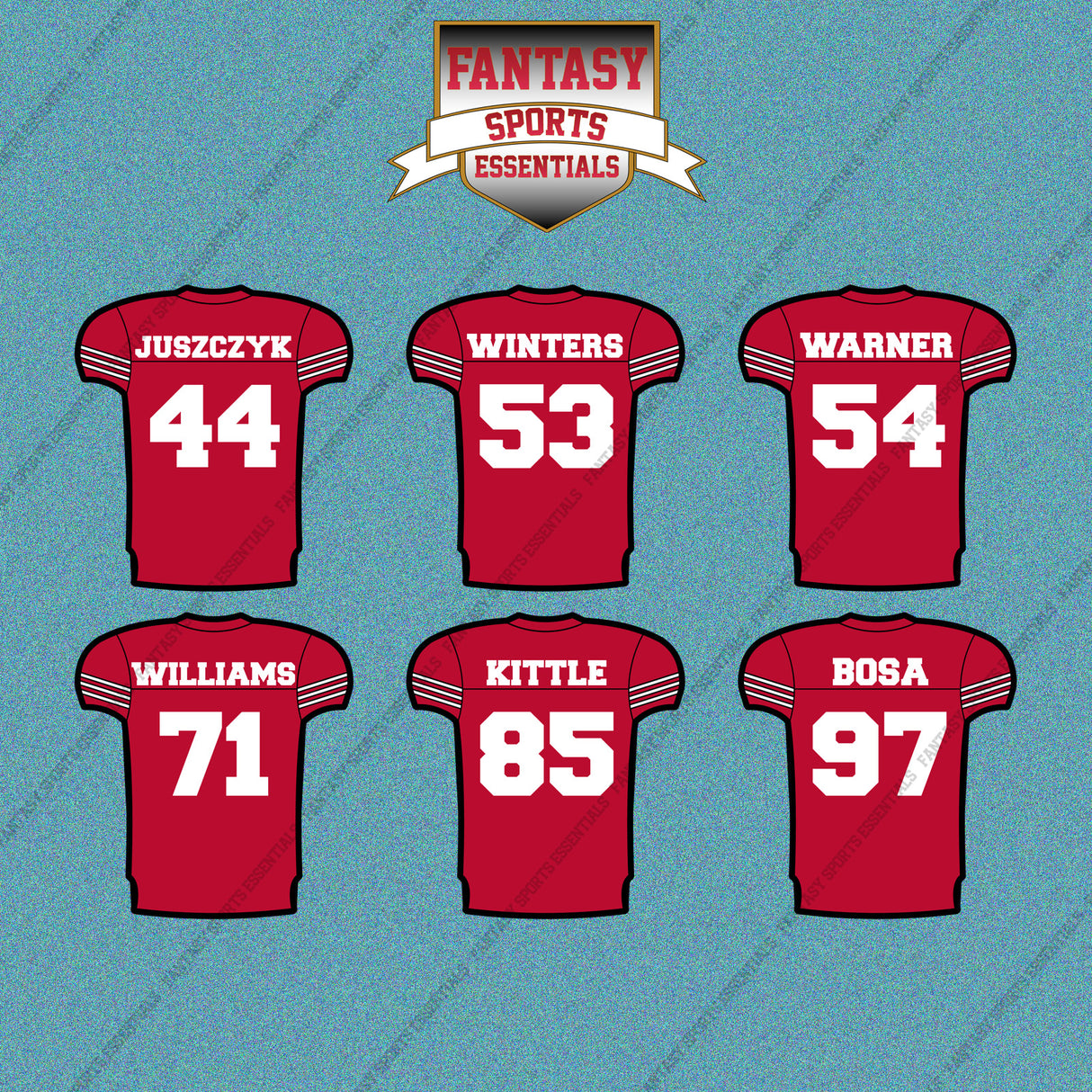 San Francisco 49ers 2025 Home Jersey Car Decals (Choose Your Player) Page 2