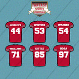 San Francisco 49ers 2025 Home Jersey Car Decals (Choose Your Player) Page 2