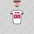 San Francisco 49ers Personalized Current Away Jersey Glossy Stickers