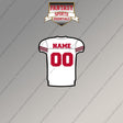 San Francisco 49ers Personalized Current Away Jersey Magnets