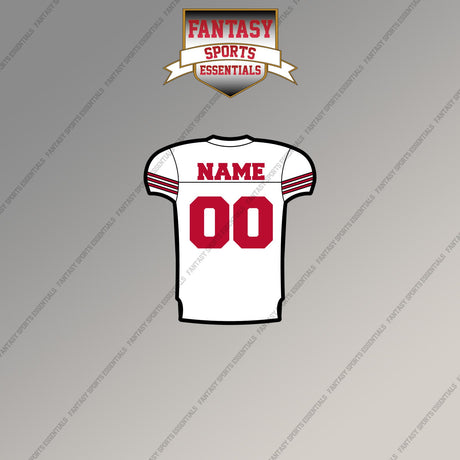 San Francisco 49ers Personalized Current Away Jersey Magnets