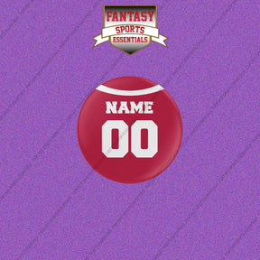 San Francisco 49ers Personalized Current Home Jersey Buttons