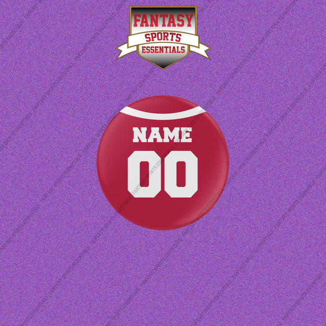 San Francisco 49ers Personalized Current Home Jersey Buttons