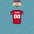 San Francisco 49ers Personalized Current Home Jersey Car Decals