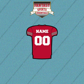 San Francisco 49ers Personalized Current Home Jersey Car Decals