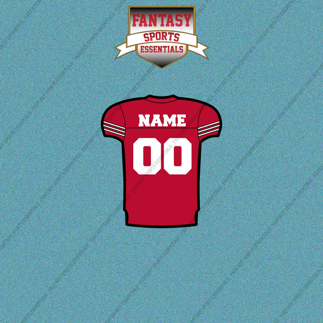 San Francisco 49ers Personalized Current Home Jersey Car Decals