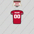 San Francisco 49ers Personalized Current Home Jersey Glossy Stickers