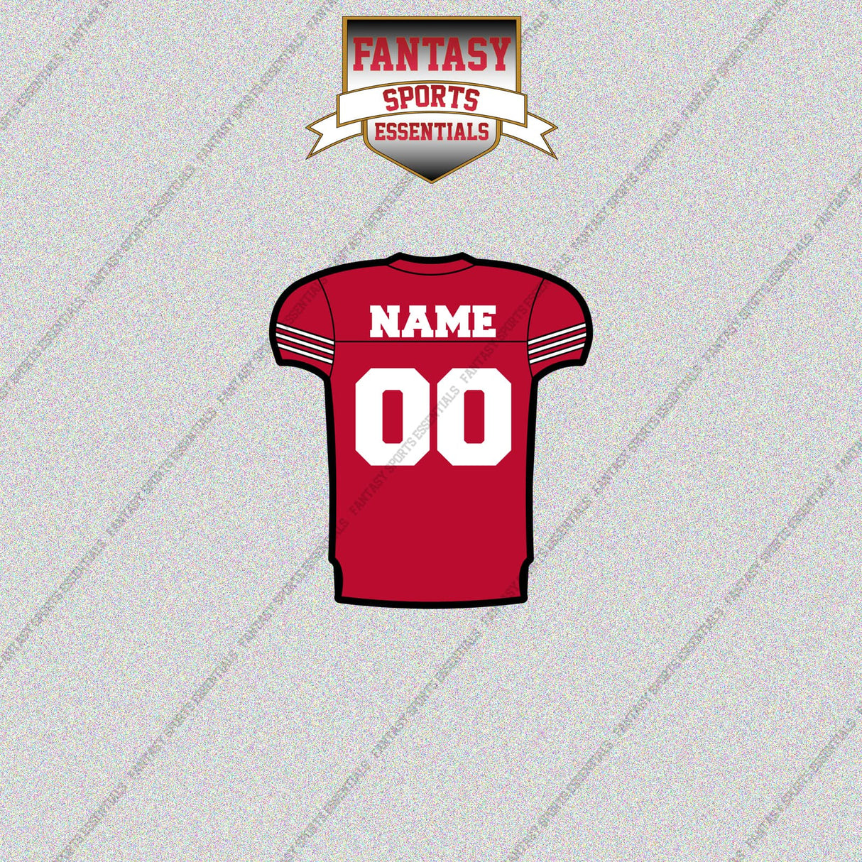 San Francisco 49ers Personalized Current Home Jersey Glossy Stickers